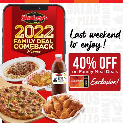 shakeys promo today|4 DAYS left for our COMEBACK promo! .